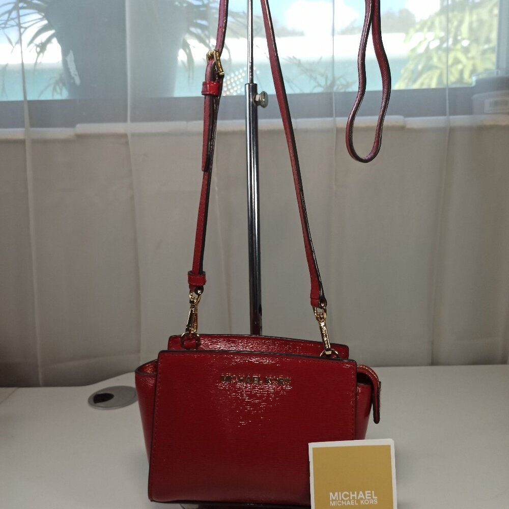 Michael Kors Mini Kempton Red
